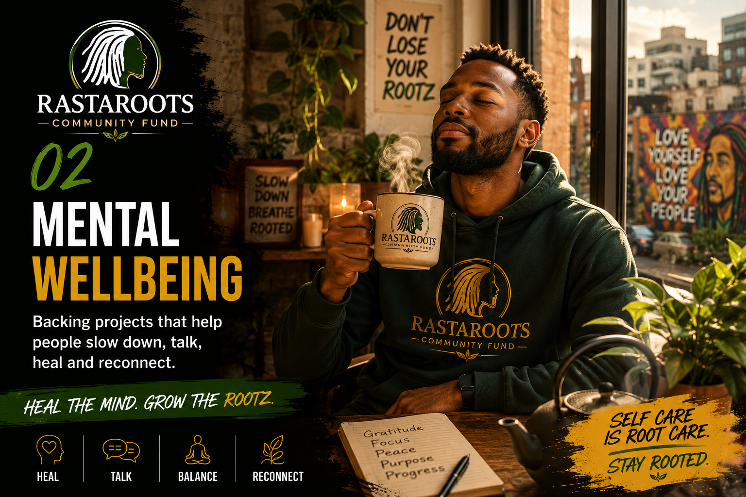 RastaRoots mental wellbeing community vision