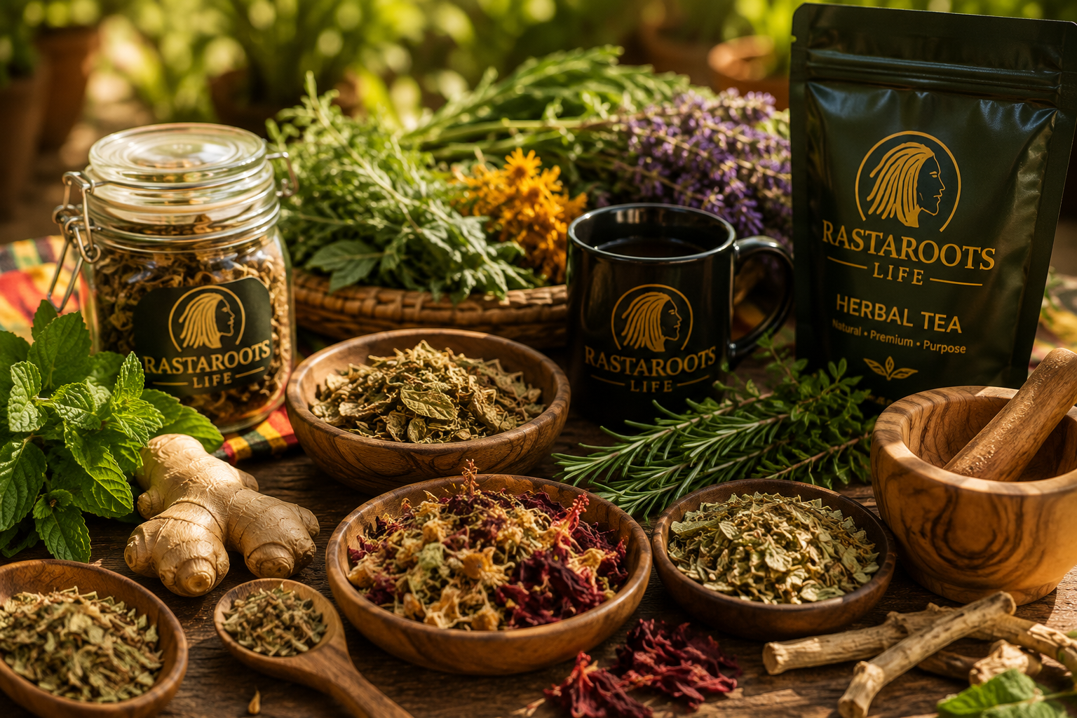 RastaRoots herbs and ingredients