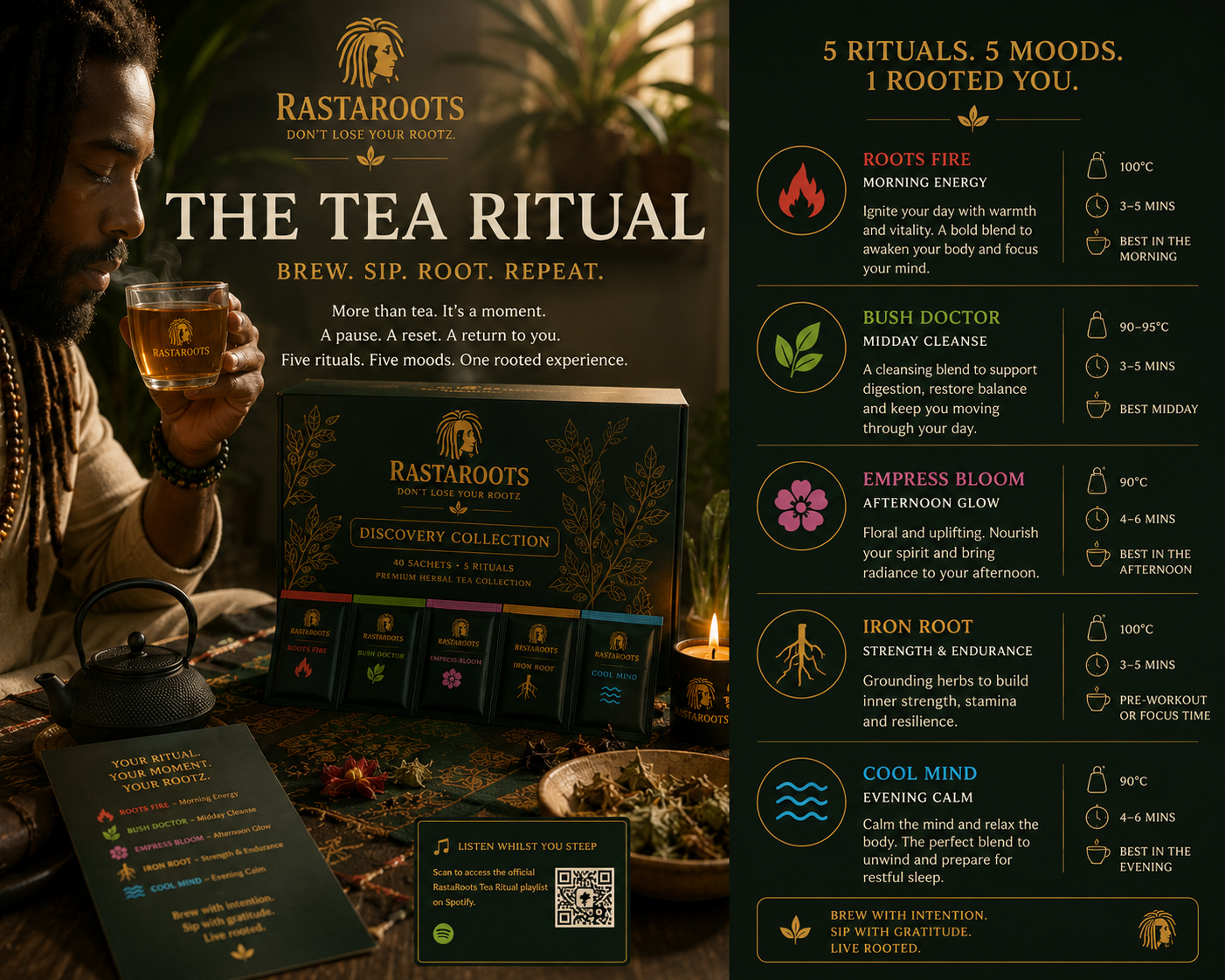 RastaRoots Tea Ritual playlist access