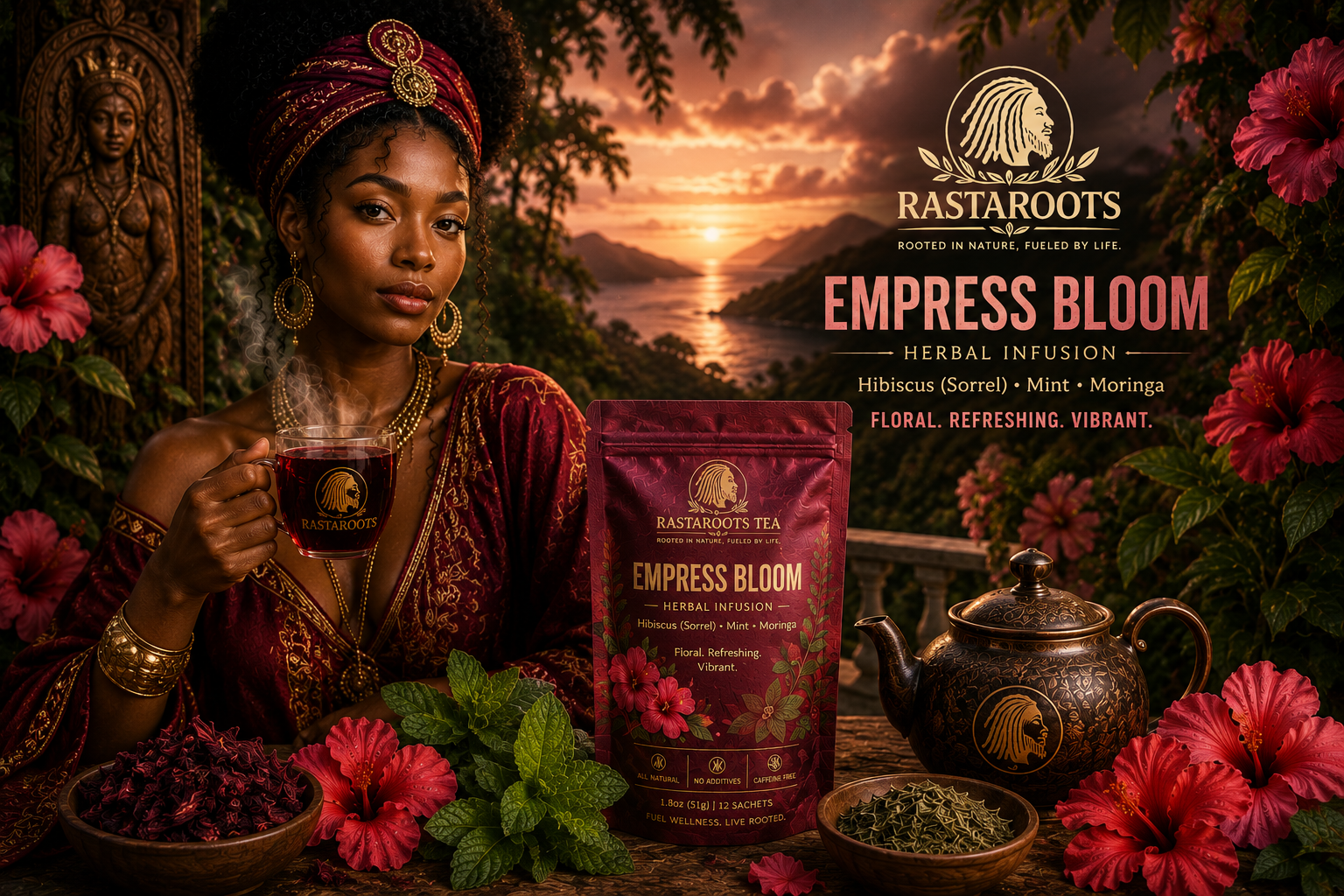 Empress Bloom Guardian in a lush botanical environment