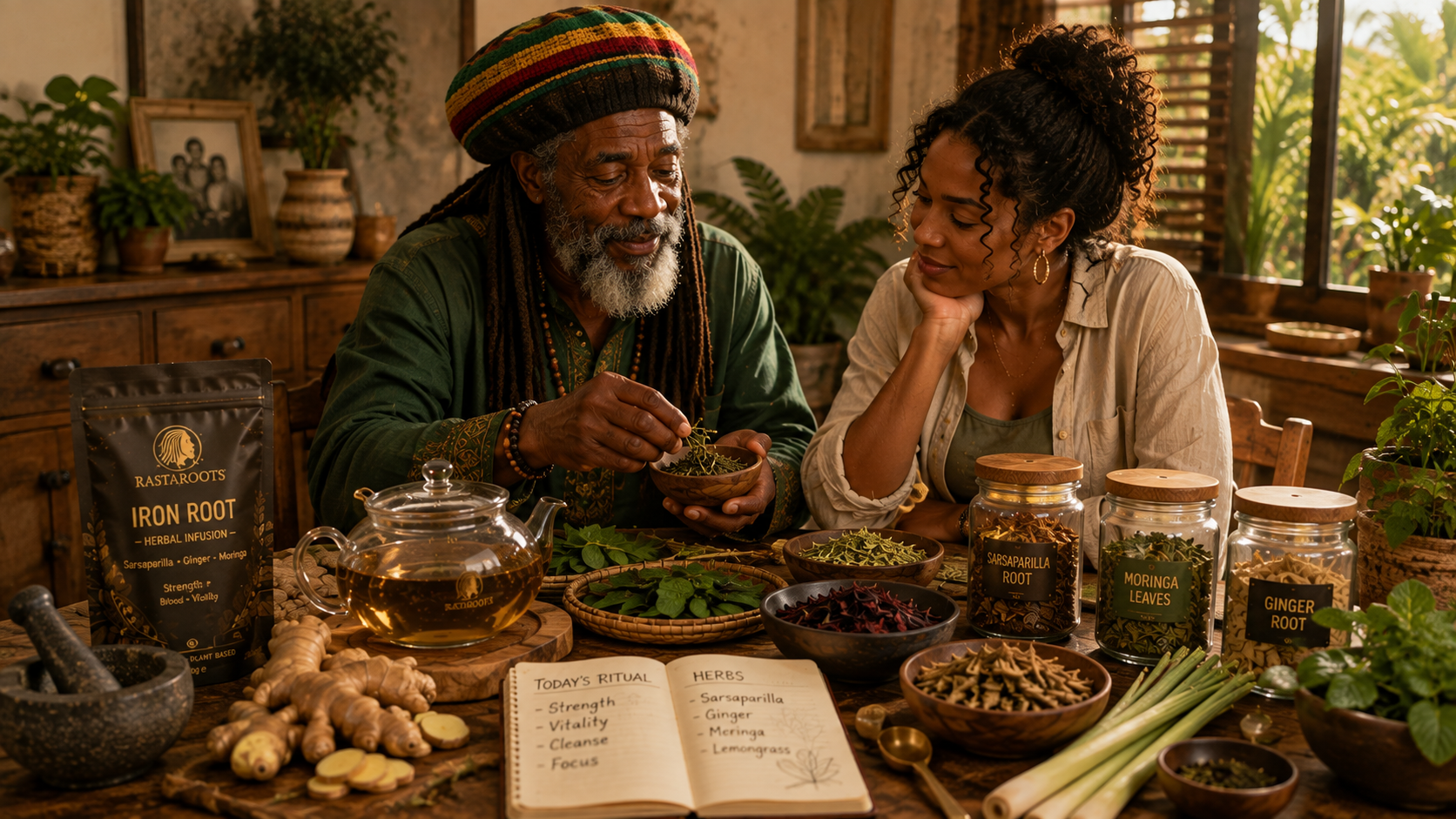 Caribbean herbal knowledge shared between generations